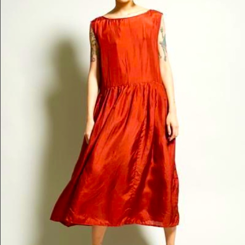No6 Store Audrey Dress in rust